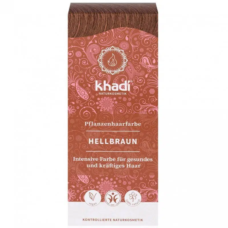 Khadi Hajfesték por - világosbarna - 100g