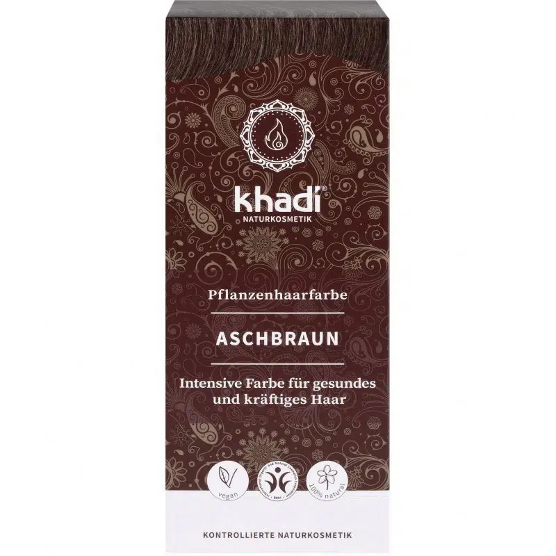 Khadi Növényi hajfesték - hamvasbarna - 100g