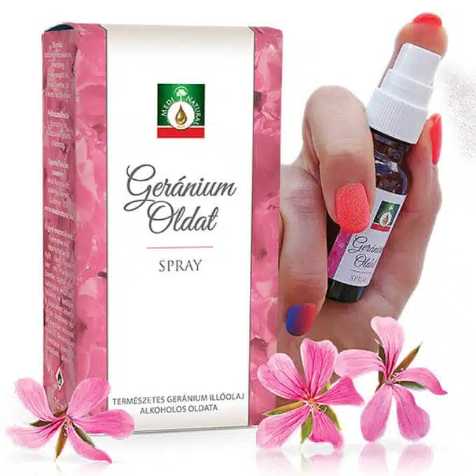 Medinatural Geránium oldat spray - 20ml