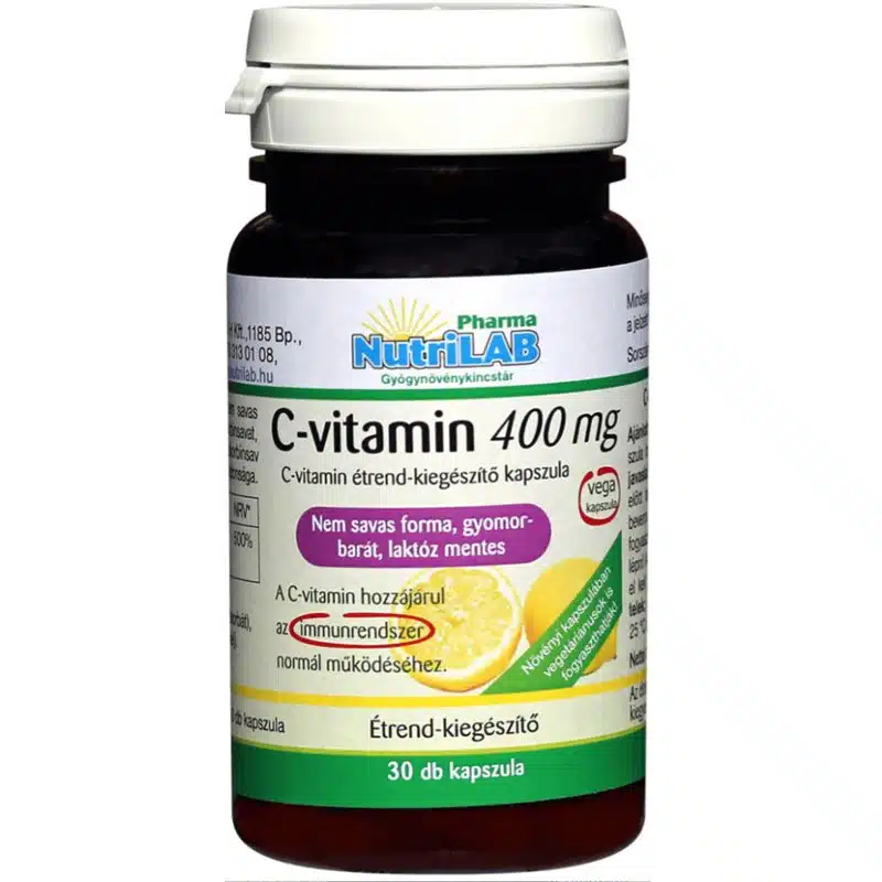 Nutrilab C-vitamin 400mg kapszula