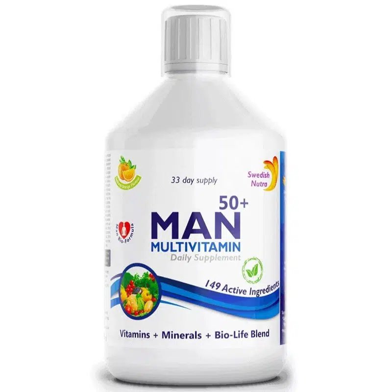 Swedish Nutra Man 50+ folyékony multivitamin férfiaknak