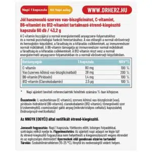 Dr. Herz Vas-biszglicinát kapszula - 60db - Image 2