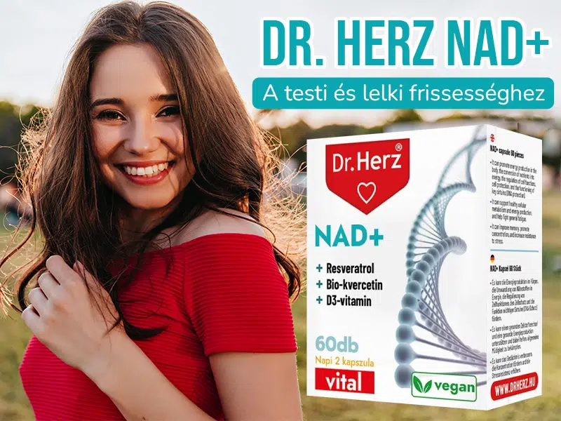 Energiafokozás és öregedéslassítás nikotinamid-riboziddal! - Dr. Herz NAD+ kapszula