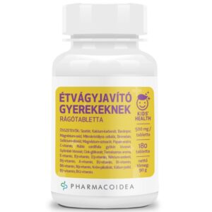 Pharmacoidea Étvágyjavító rágótabletta gyerekeknek - 180db