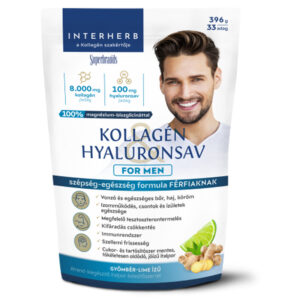 Interherb Kollagén Hyaluronsav For Men gyömbér-lime italpor - 396g