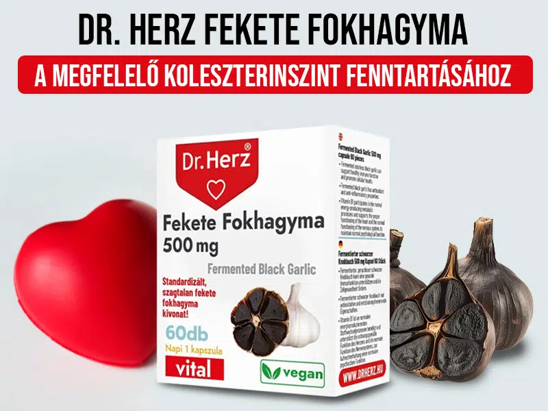 A fekete fokhagyma ereje: természetes támogatás a szívnek és immunrendszernek - Dr. Herz Fekete fokhagyma kapszula