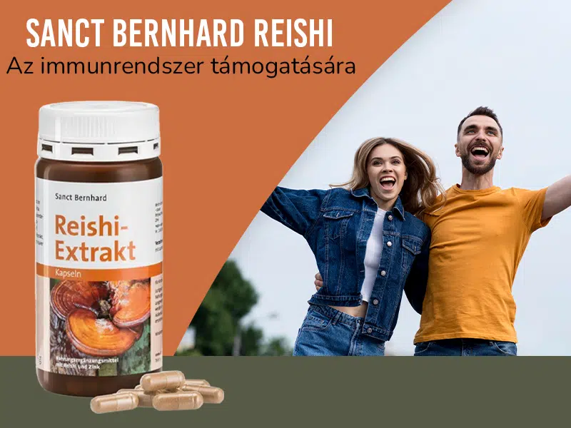 Immunrendszer erősítése és energiaszint növelése természetesen! - Sanct Bernhard Reishi kivonat kapszula