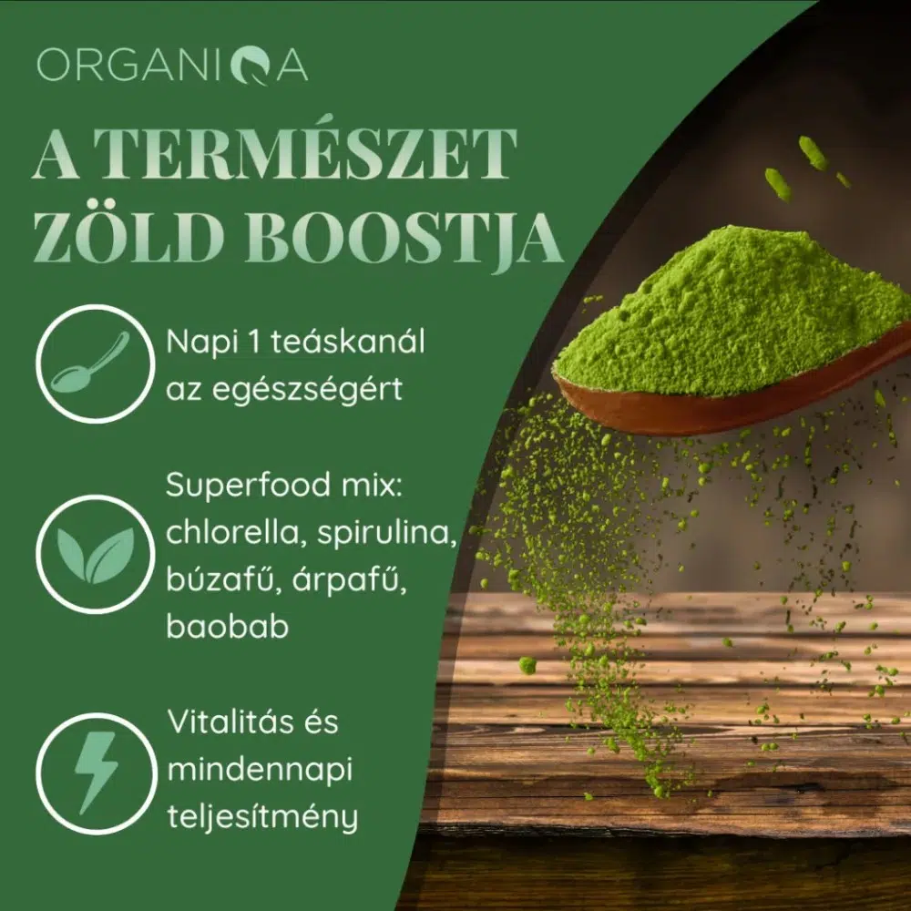 Organiqa Bio Szuperzöld tabletta - 250db - Image 3