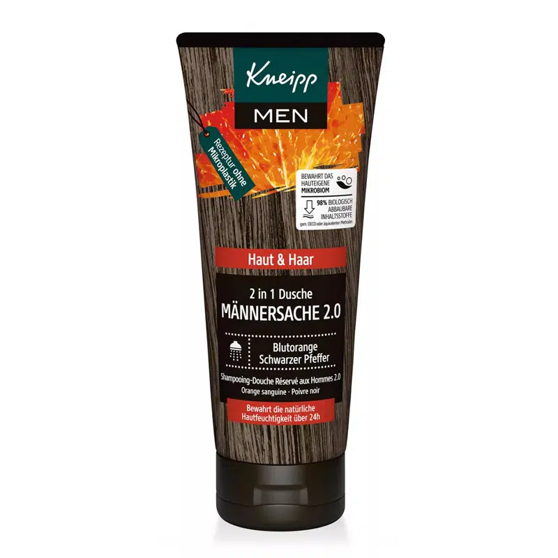 Kneipp Aroma tusfürdő és sampon Férfi - Férfias erő 2.0 (Mannersache) - 200ml