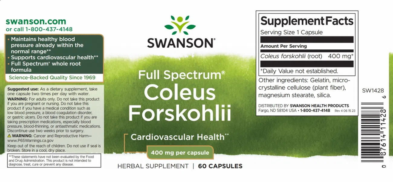 Swanson Forskolin kapszula - 60db - Image 2