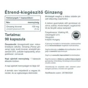 Vitaking Ginzeng kapszula - 90db - Image 2