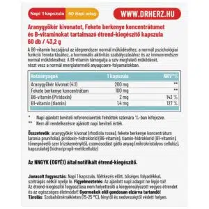 Dr. Herz Aranygyökér + B-vitaminok kapszula - 60db - Image 2