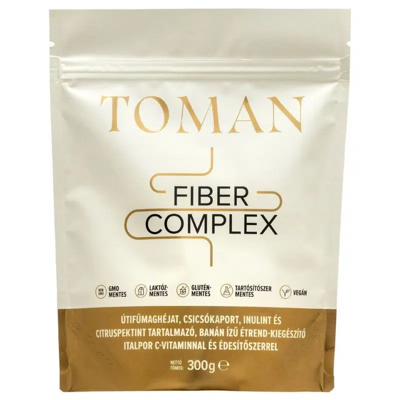 Toman Fiber Complex rostban gazdag banán ízű italpor - 300g