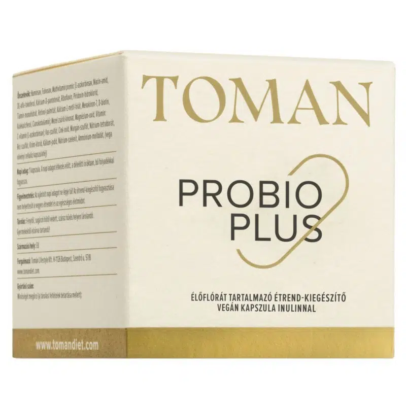 Toman Probio Plus Élőflórát tartalmazó kapszula inulinnal - 30db