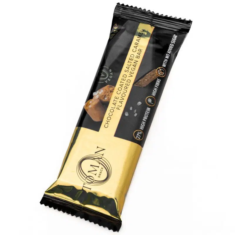 Toman Snack Vegán Sós karamell ízű szelet - 48g