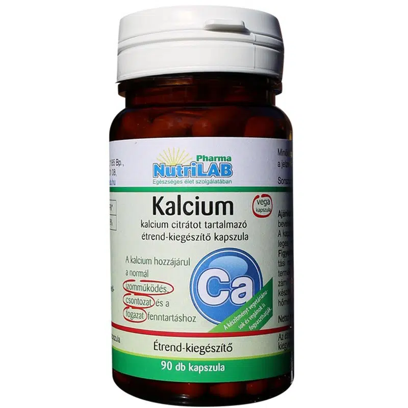 Nutrilab Kalcium citrát kapszula - 90db