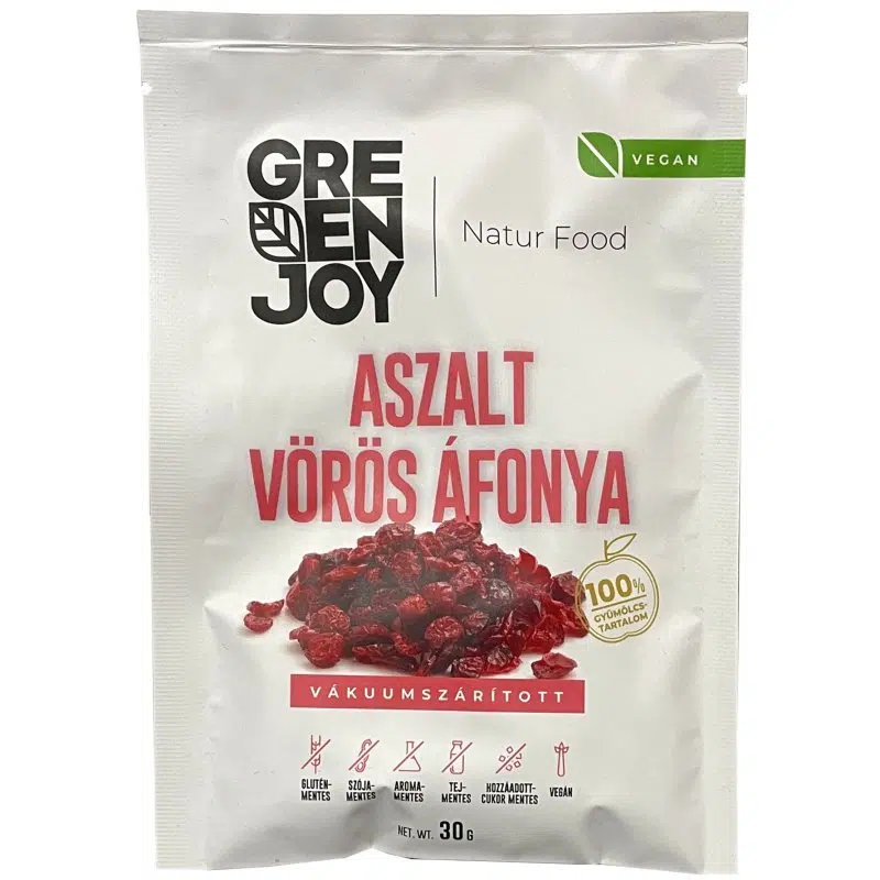 GreenJoy Aszalt Vörös áfonya - 30g