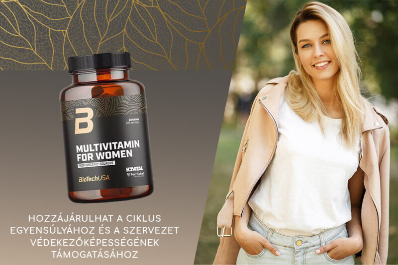 BioTech USA Multivitamin for Women: Természetes tápanyagok