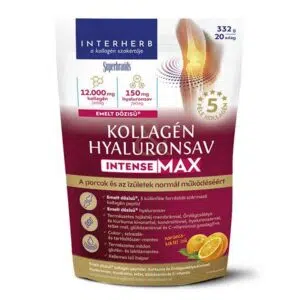 Interherb Kollagén & Hialuronsav Intense porcépítő narancs-koktél ízű italpor - 340g