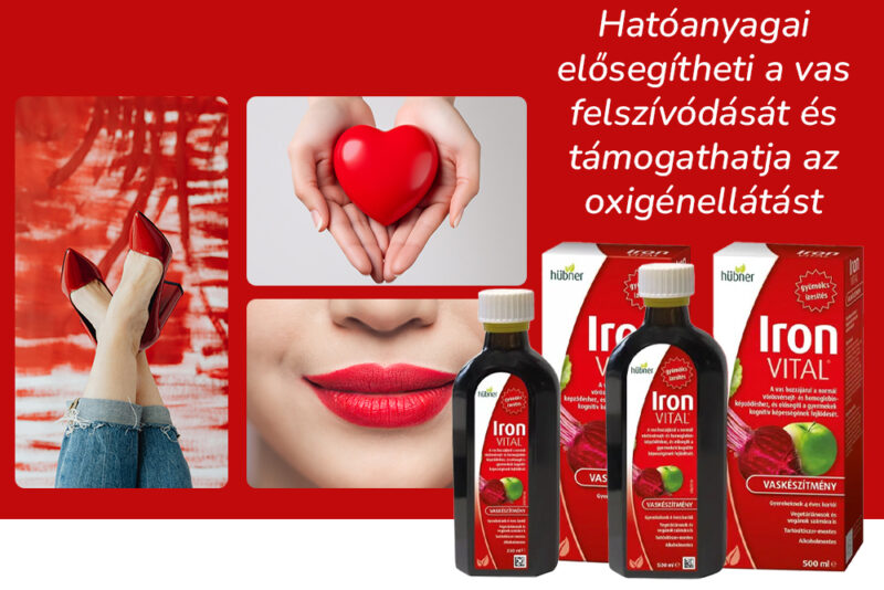 Hübner Iron Vital: Vaspótlás természetes módszerrel