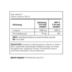 LipoCell C1000 liposzómás C-vitamin narancs ízű ital - 500ml - Image 3