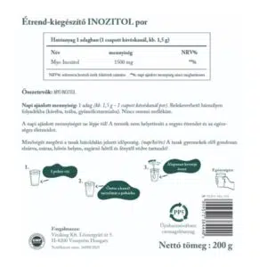 Vitaking Myo-Inozitol tasakos por - 200g - Image 2