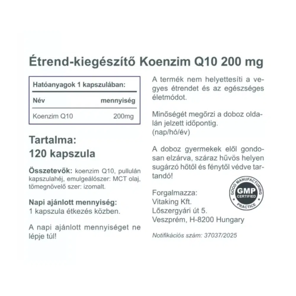 Vitaking Q10 200mg kapszula - 120db - Image 2