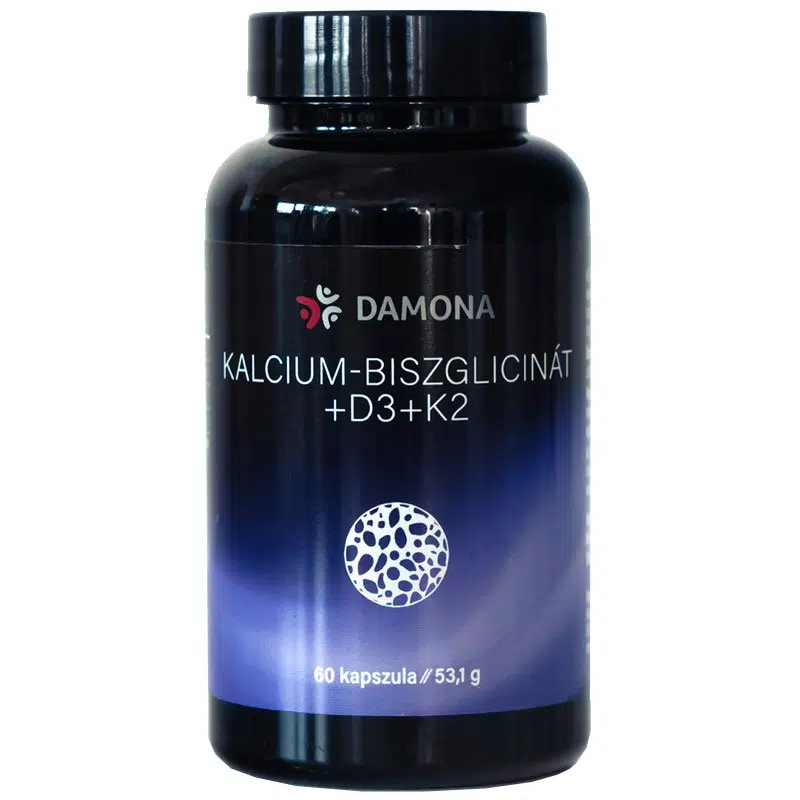 Damona Kalcium Biszglicinát+D3+K2 kapszula - 60db