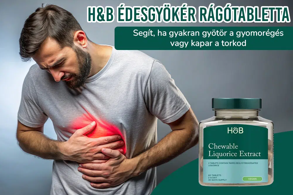 Édesgyökér rágótabletta: A gyomor és a torok támogatója