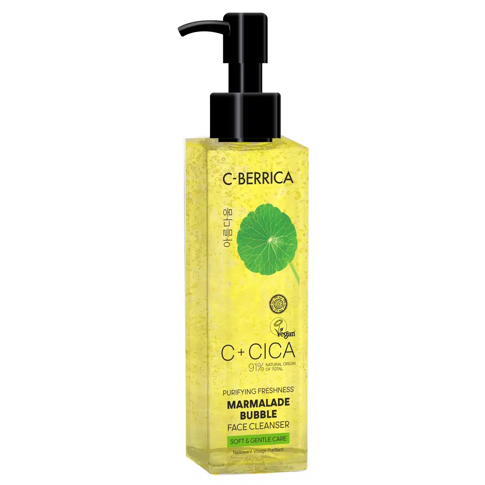 Natura Siberica C-Berrica C+CICA Frissítő arclemosó gél centellával és homoktövissel - 150ml