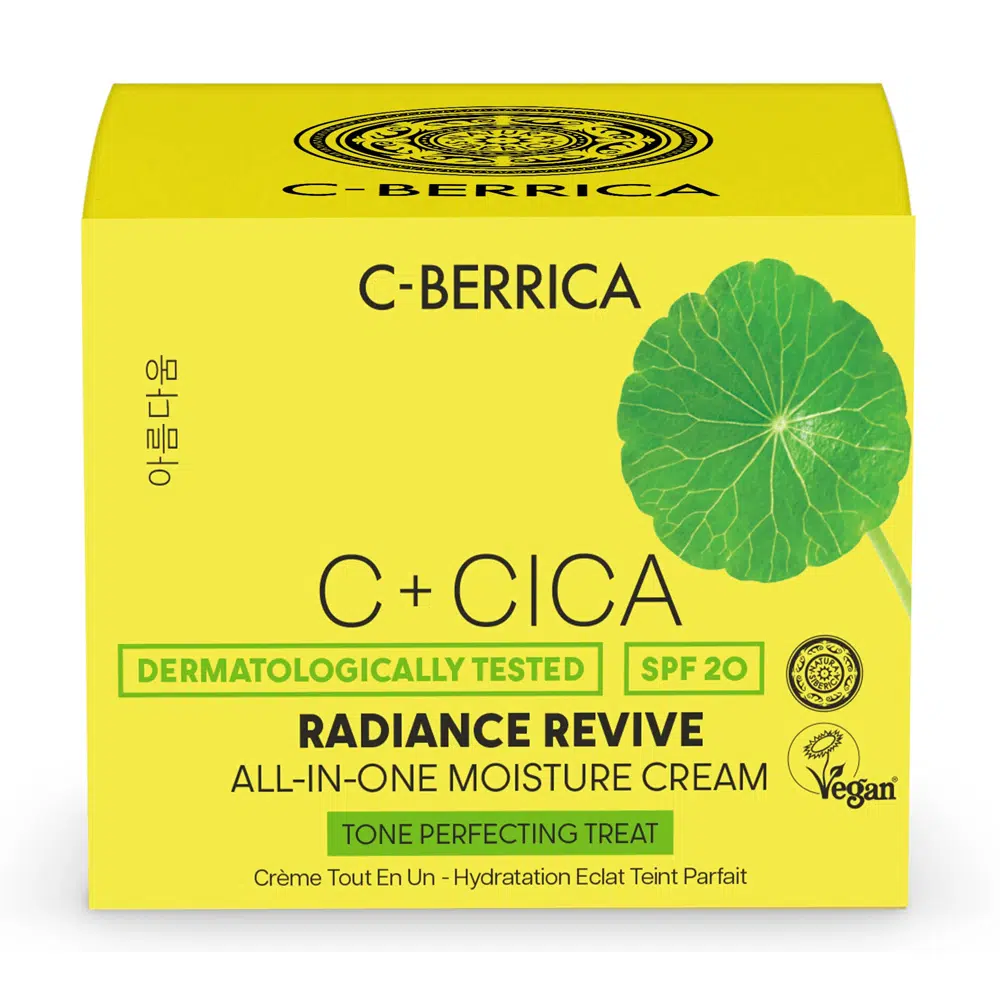 Natura Siberica C-Berrica C+CICA Ragyogásfokozó, hidratáló arckrém centellával és homoktövissel SPF20 - 50ml