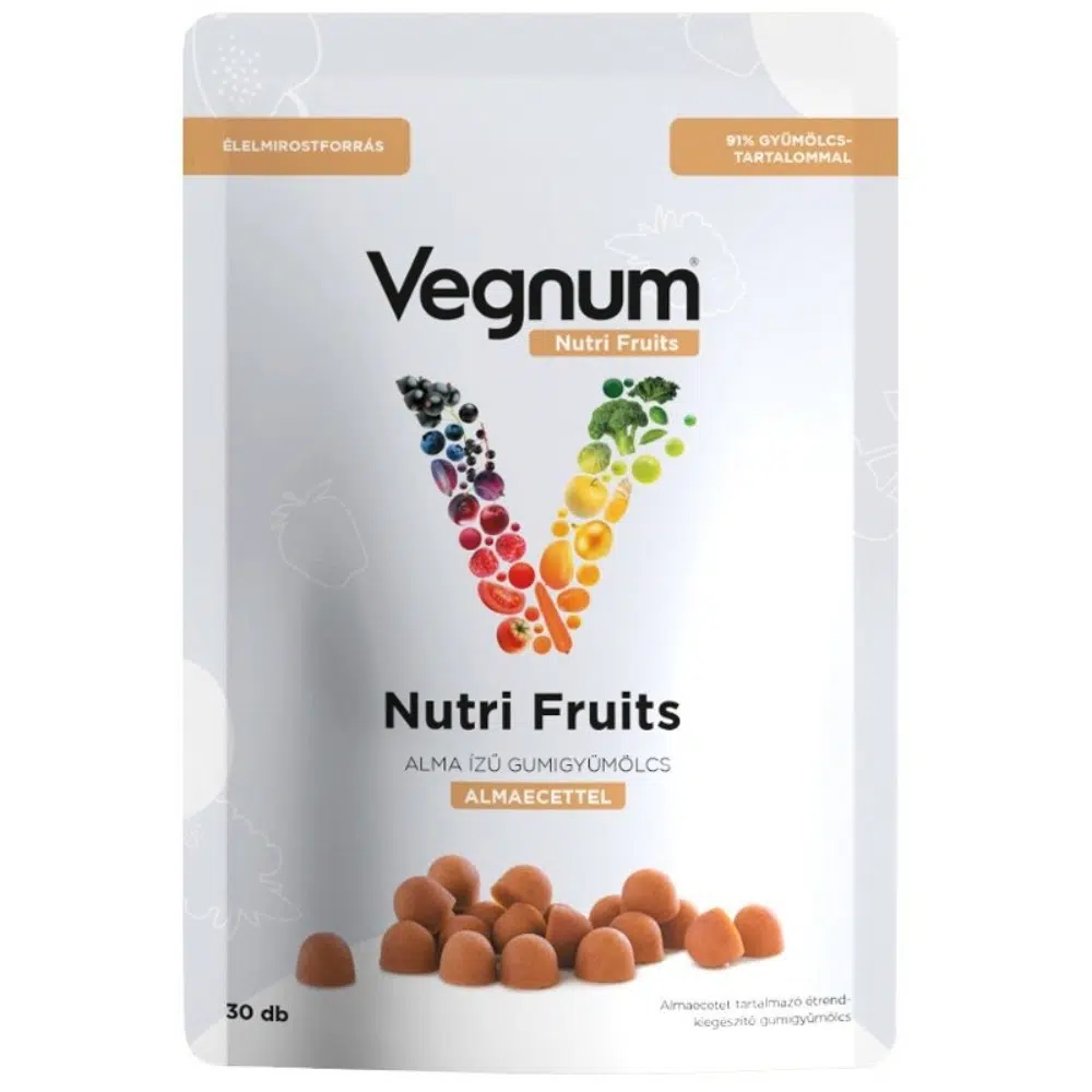 Vegnum Nutri Fruits Almaecettel (alma ízű) - 30db