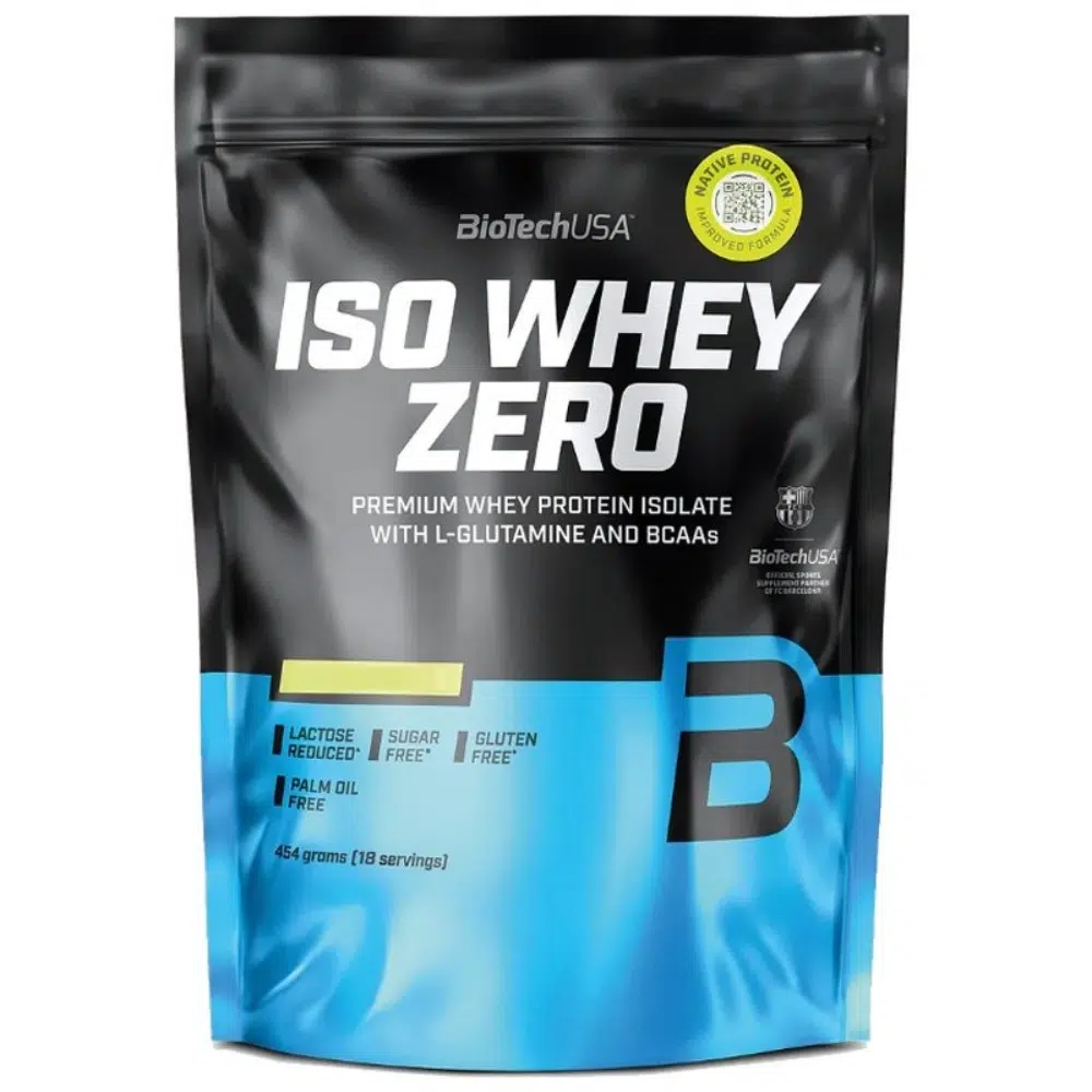 BioTech USA 100% IsoWhey ZERO citromos-sajttorta fehérjepor - 454g