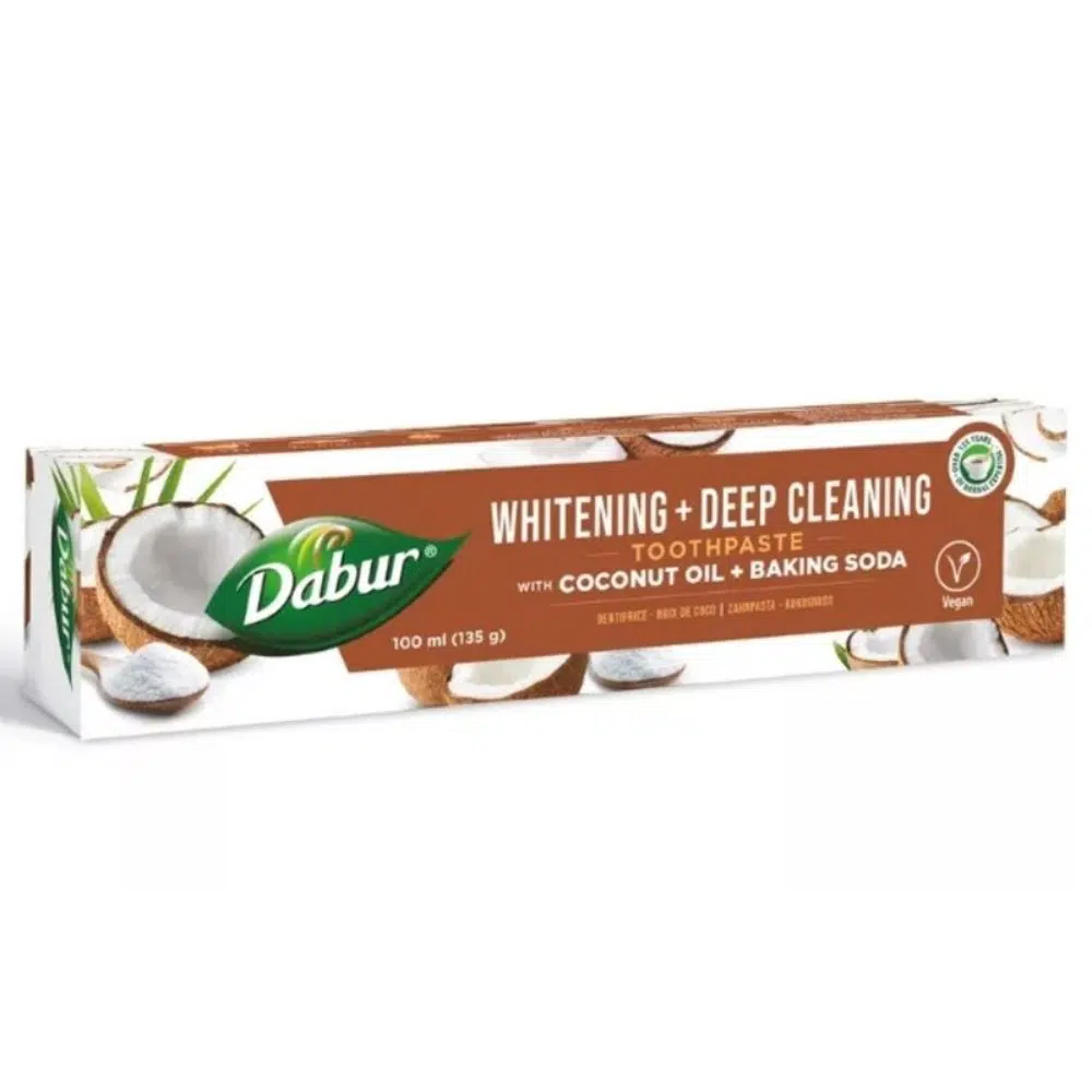 Dabur Whitening+Deep Cleaning Fluoridmentes fogkrém - 100ml