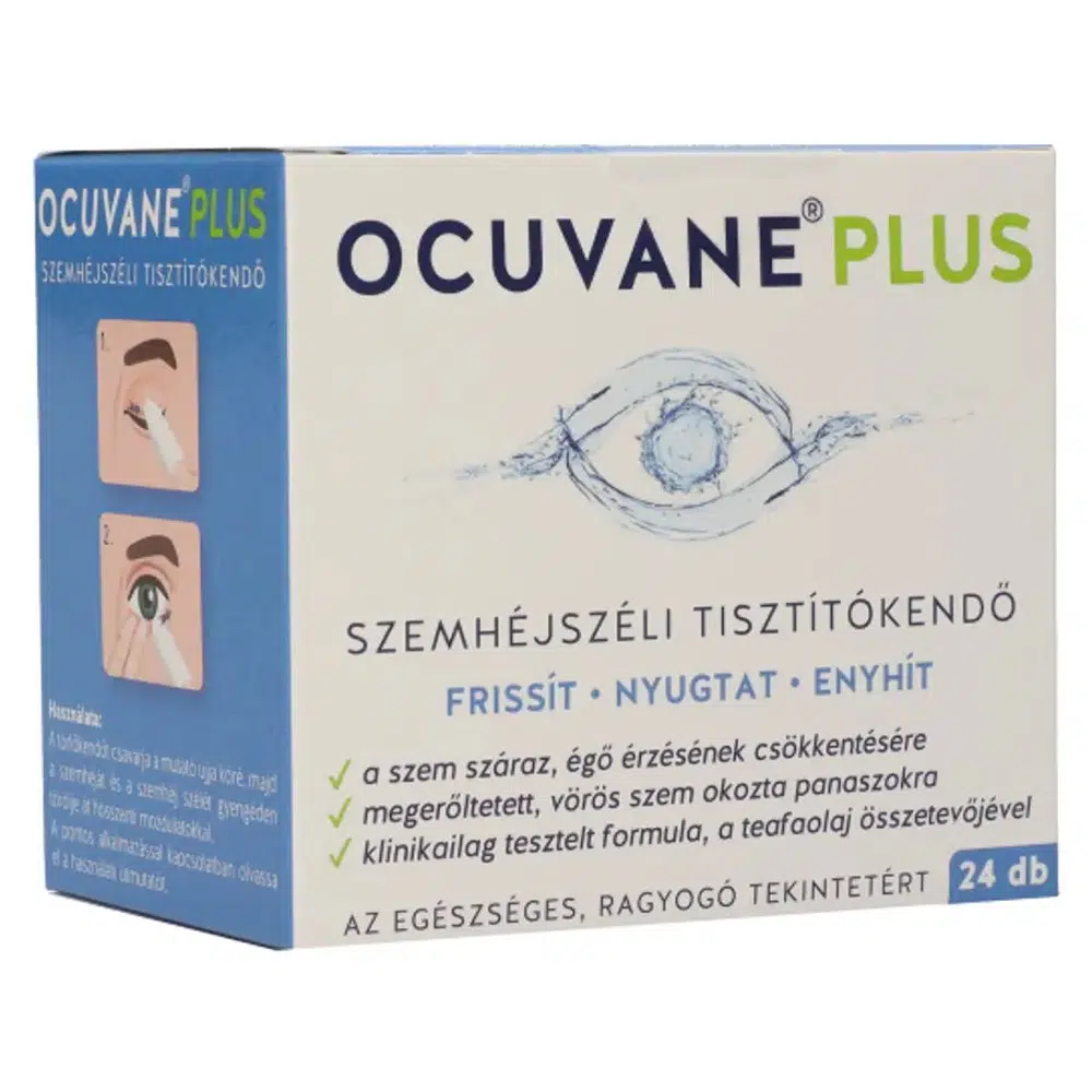 Ocuvane Plus szemhéjszéli tisztító kendő - 24db