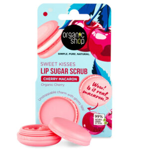 Organic Shop Cseresznyés macaron cukros ajakradír bio cseresznyével - 10ml