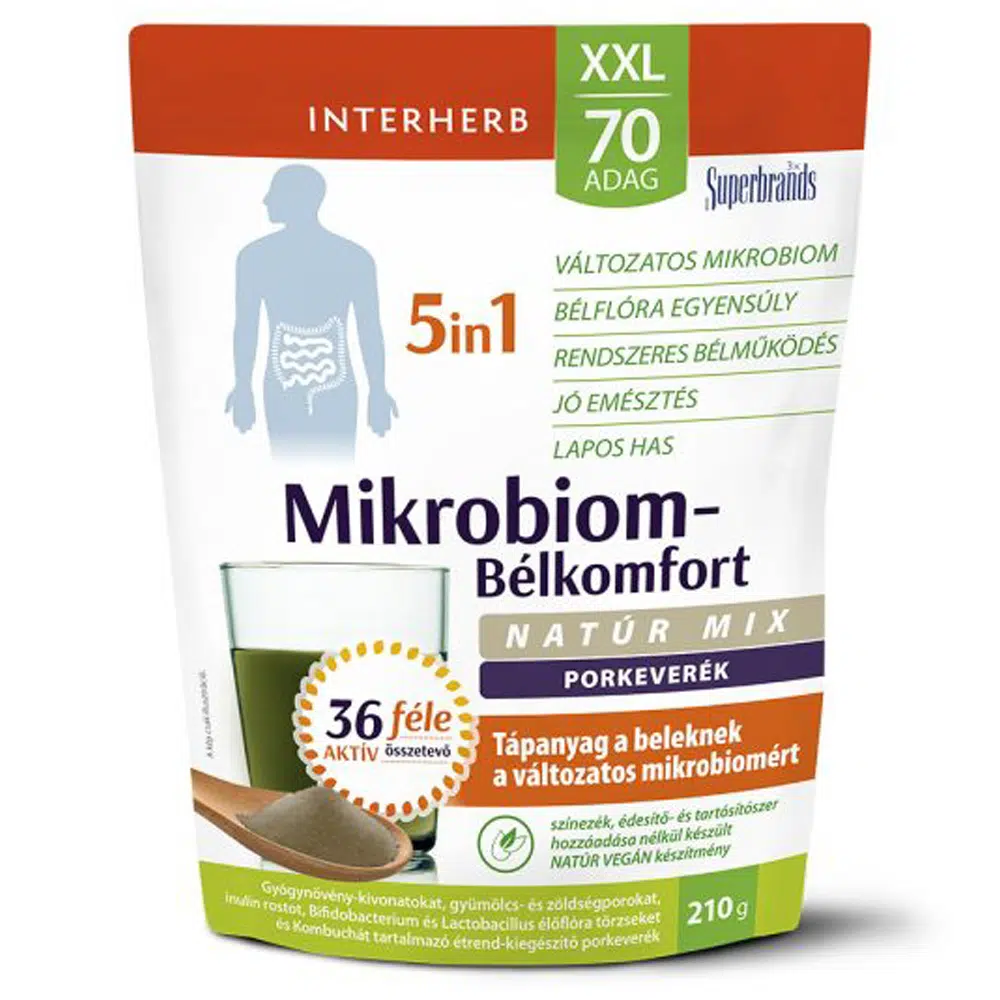 Interherb XXL Mikrobiom-Bélkomfort 5in1 Natúr mix italpor - 210g