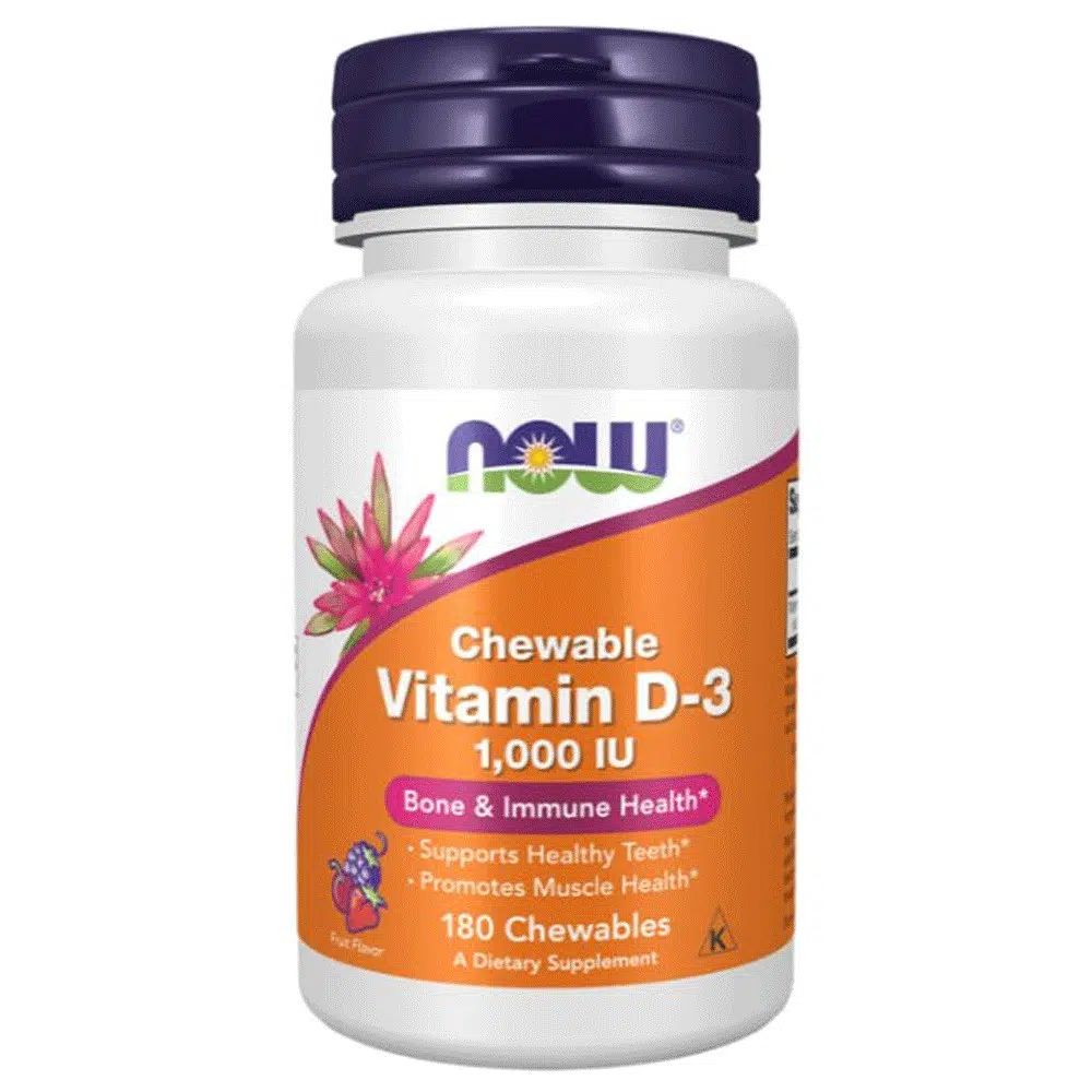 Now D3-vitamin 1000NE rágótabletta - 180db