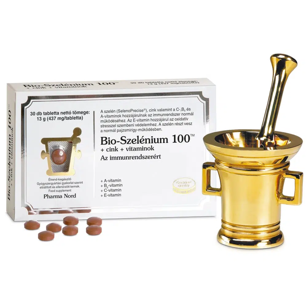 Pharma Nord Bio Szelénium 100 + Cink + vitaminok tabletta - 30db