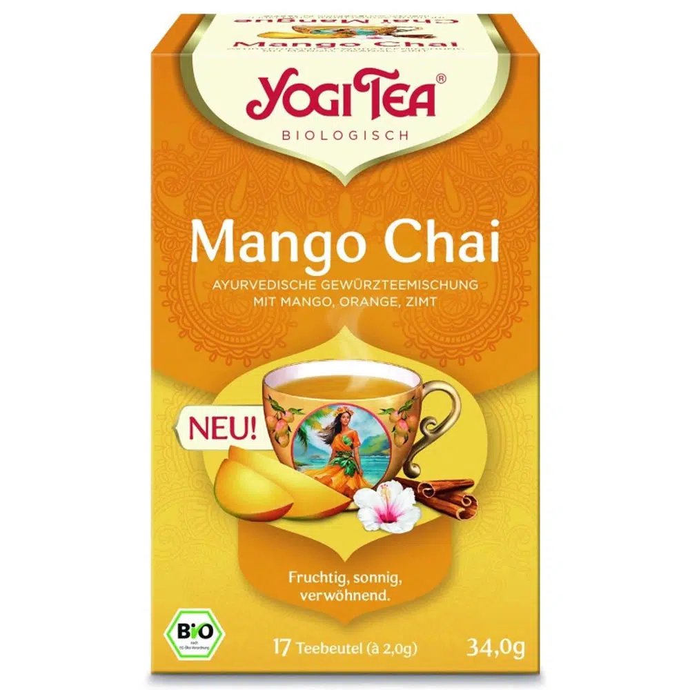 Yogi Bio Mango Chai tea - 17 filter/doboz