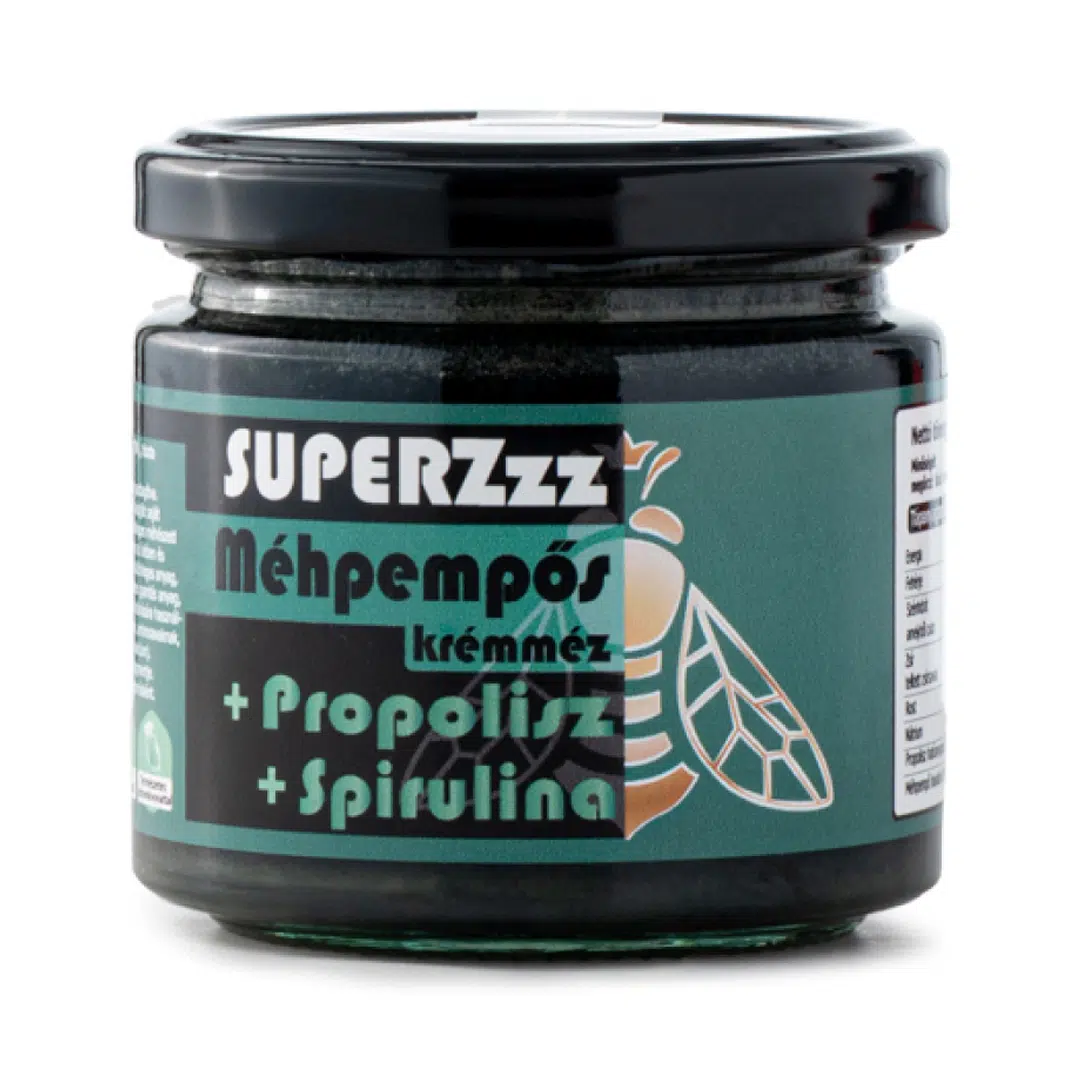 Mézzz SUPERZzz Méhpempős propoliszos krémméz spirulina algával - 250g