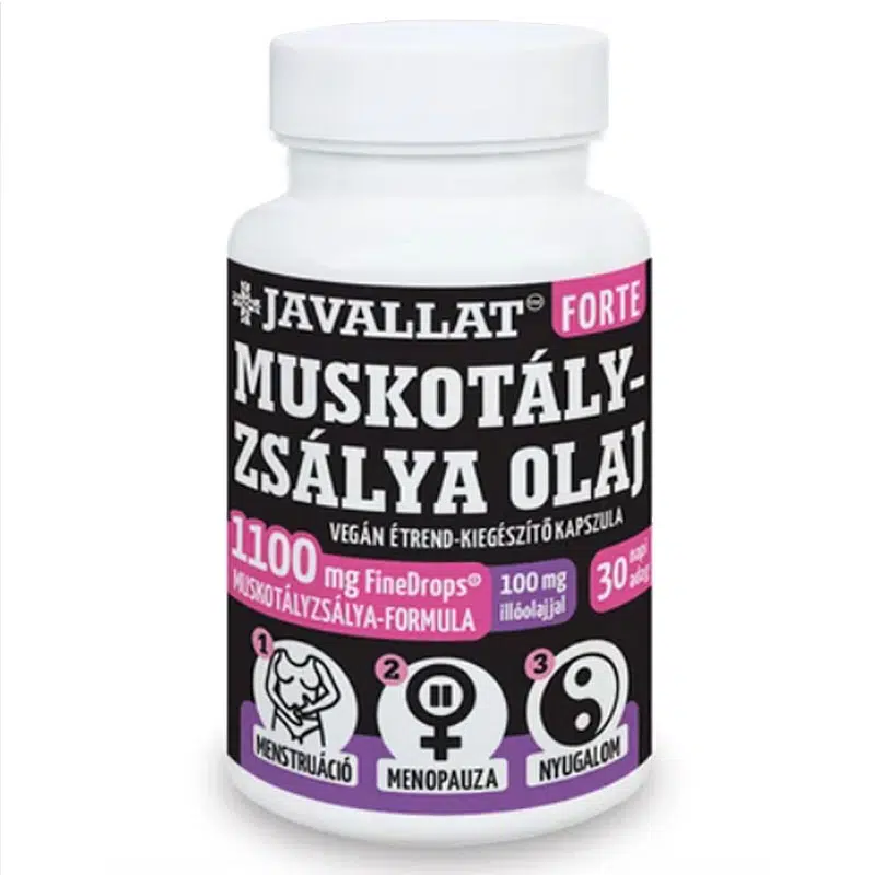 Javallat Forte Muskotályzsálya olaj kapszula - 60db