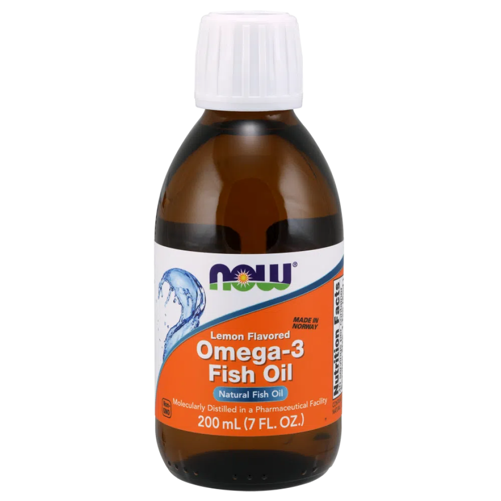 Now Omega-3 citromos halolaj - 200 ml