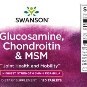 Swanson Glükozamin Kondroitin MSM tabletta - 120db - Image 2