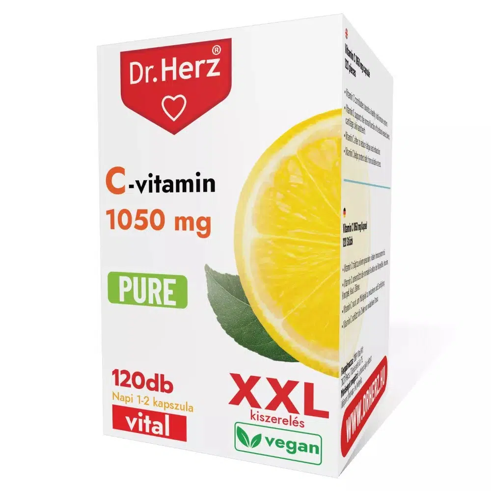 Dr. Herz C-vitamin 1050mg PURE XXL kapszula - 120db