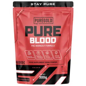 Pure Gold Pure Blood Pre-Workout Tutti Frutti ízű italpor - 300g