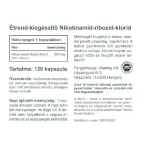 Vitaking NAD+250 kapszula - 120db - Image 2