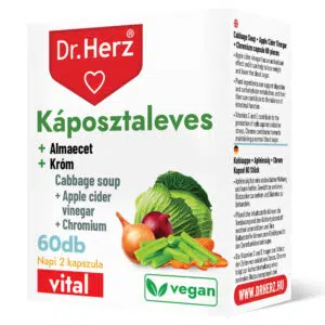 Dr. Herz Káposztaleves + Almaecet + Króm kapszula - 60db