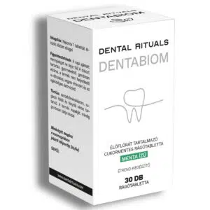 Dental Rituals Dentabiom élőflórát tartalmazó menta ízű cukormentes rágótabletta - 30db