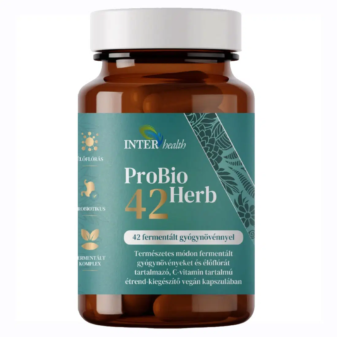 Interhealth ProBioHerb42 Fermentált probiotikus gyógynövény komplex kapszula - 30db
